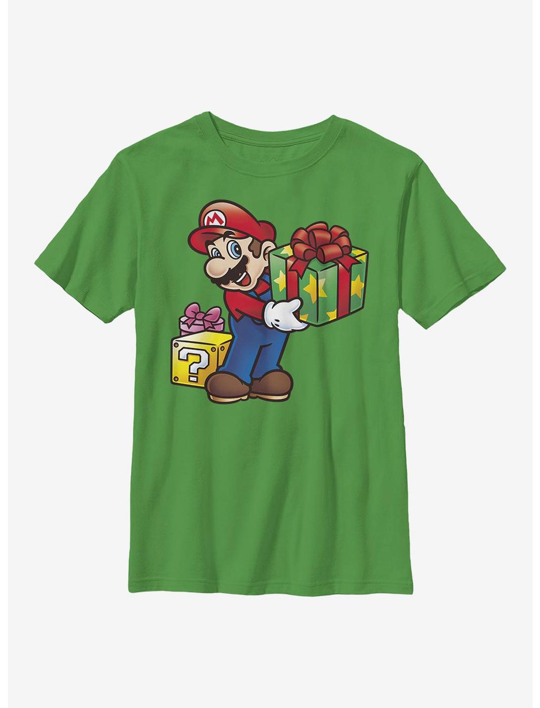 Super Mario Christmas Gifts Youth T-Shirt, KELLY, hi-res