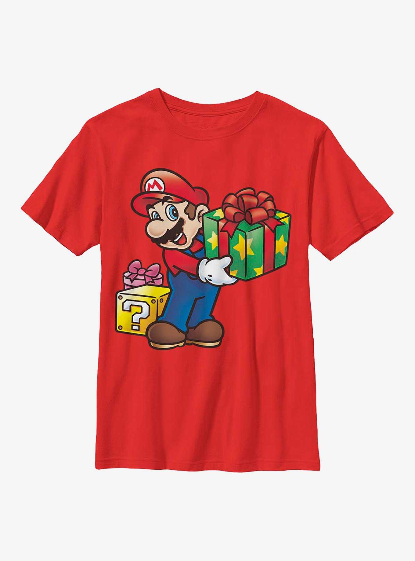 Super Mario Christmas Gifts Youth T-Shirt, , hi-res
