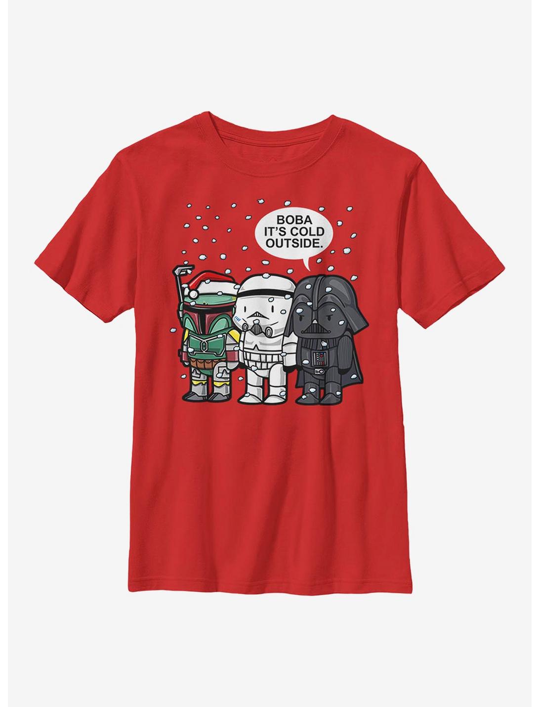 Star Wars Boba It's Cold Youth T-Shirt, RED, hi-res