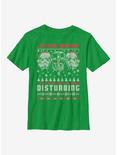 Star Wars Lack Of Cheer Disturbing Christmas Pattern Youth T-Shirt, KELLY, hi-res