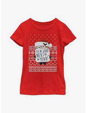 Despicable Me Minions Next Year Christmas Pattern Youth Girls T-Shirt, , hi-res