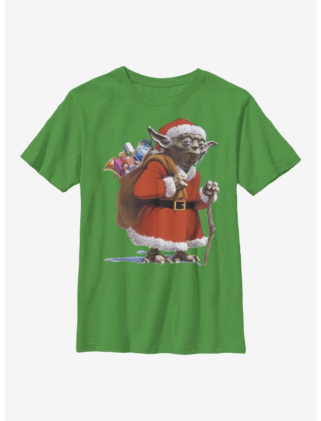 Star Wars Santa Yoda Comp Youth T-Shirt, KELLY, hi-res