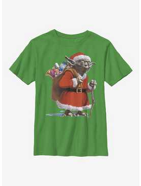 Star Wars Santa Yoda Comp Youth T-Shirt, , hi-res