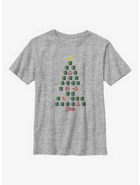 Nintendo The Legend Of Zelda Christmas Tree Youth T-Shirt, , hi-res