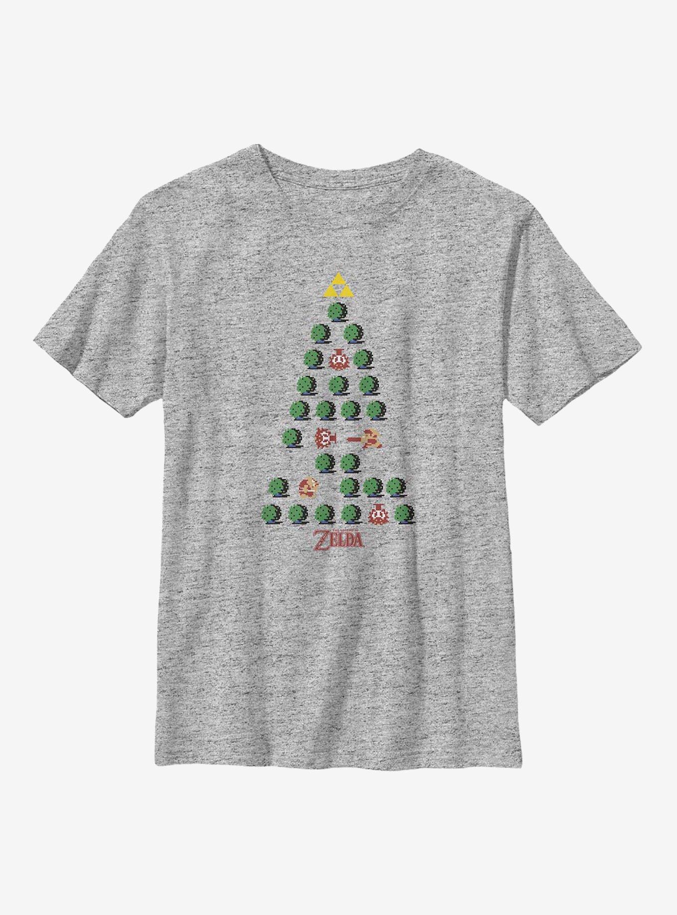 Nintendo The Legend Of Zelda Christmas Tree Youth T-Shirt, , hi-res