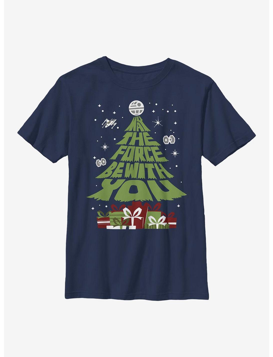 Star Wars Tree Youth T-Shirt, NAVY, hi-res