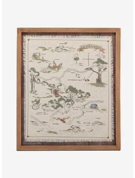 Plus Size Disney Winnie The Pooh Hundred Acre Wood Map Framed Wood Wall Decor, , hi-res