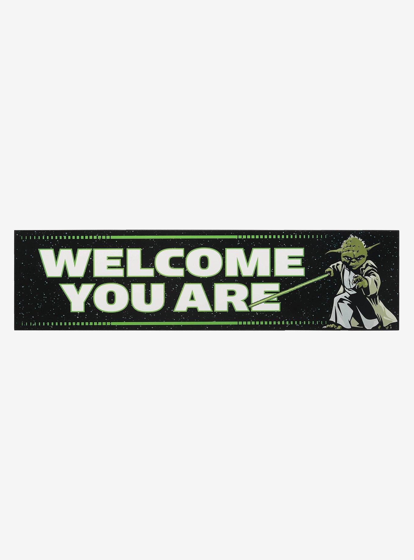 Star Wars Welcome You Are Yoda Wood Wall Decor, , hi-res