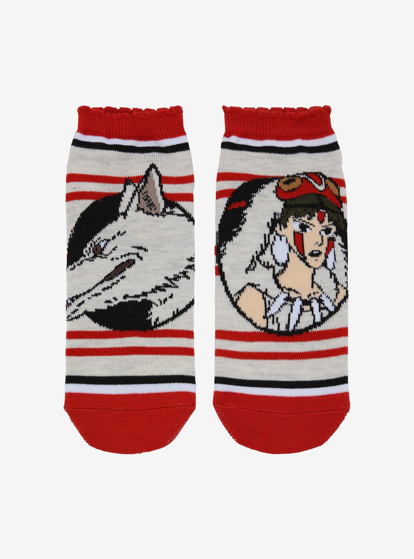 Studio Ghibli Princess Mononoke Ruffle No-Show Socks, , hi-res