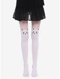 White Cat Faux Thigh High Tights, , hi-res