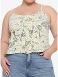 Disney Winnie The Pooh Hundred Acre Wood Map Button-Front Girls Strappy Tank Top Plus Size, MULTI, hi-res