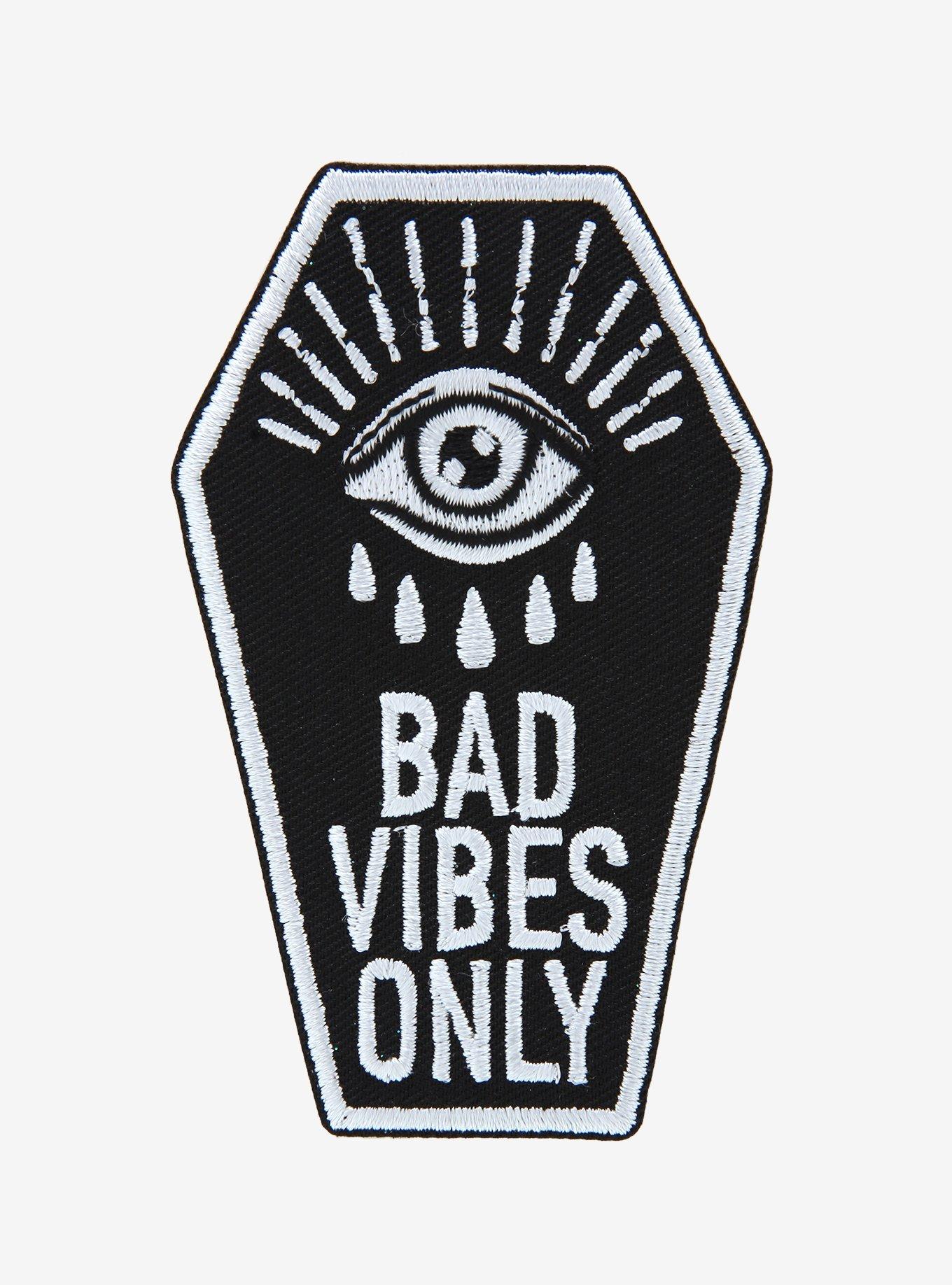 Bad Vibes Only Coffin Patch, , hi-res
