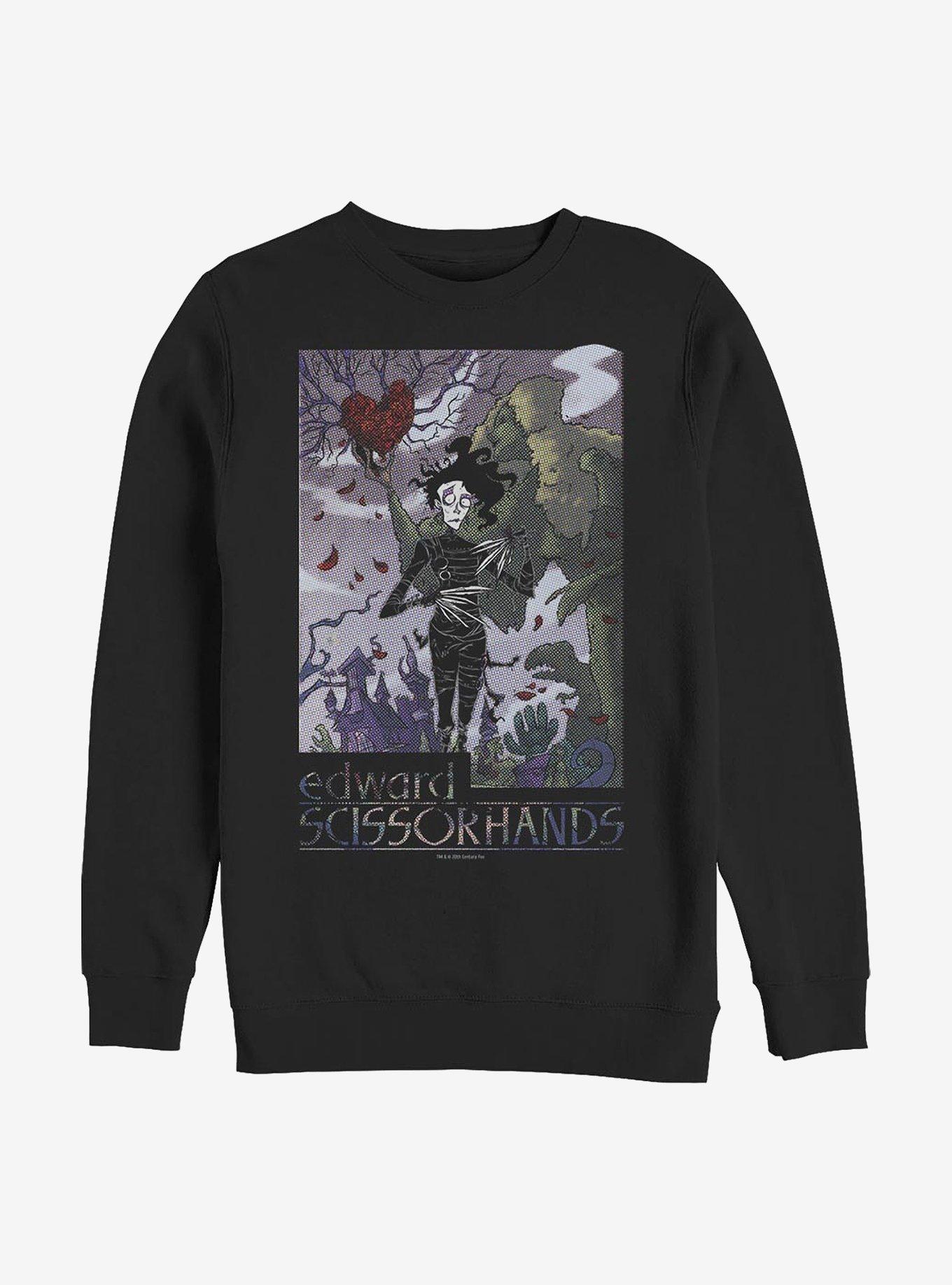 Edward Scissorhands Dots Sweatshirt, BLACK, hi-res