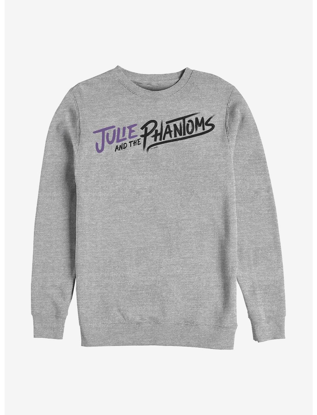 Julie And The Phantoms Curved Logo Sweatshirt, ATH HTR, hi-res