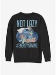 Disney Lilo And Stitch Lazy Energy Sweatshirt, BLACK, hi-res