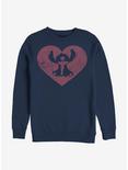 Disney Lilo And Stitch Heart Sweatshirt, NAVY, hi-res