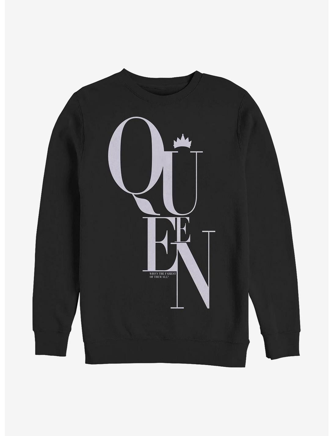 Disney Snow White Evil Queen Script Sweatshirt, BLACK, hi-res