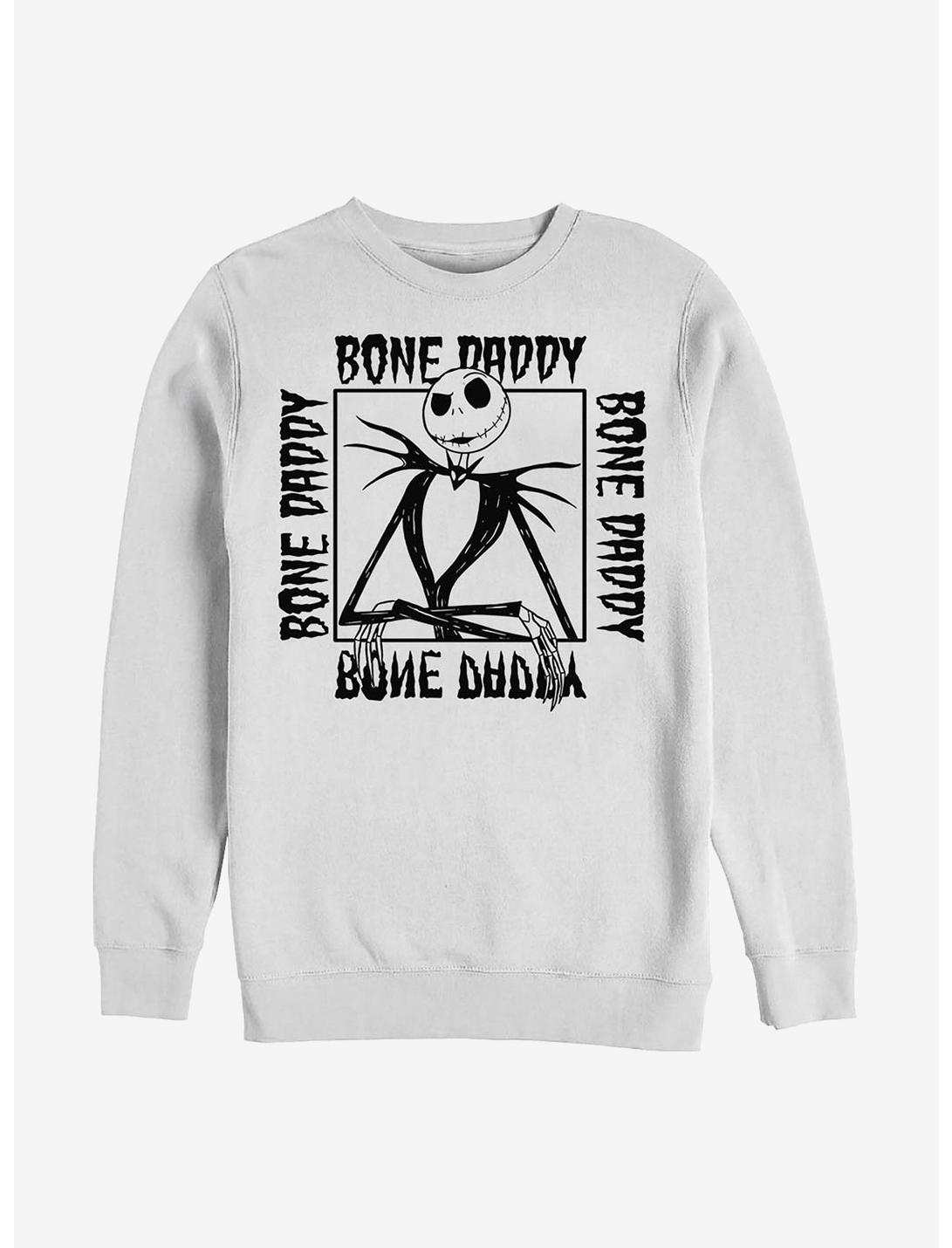 Disney Nightmare Before Christmas Bone Daddy Sweatshirt, WHITE, hi-res