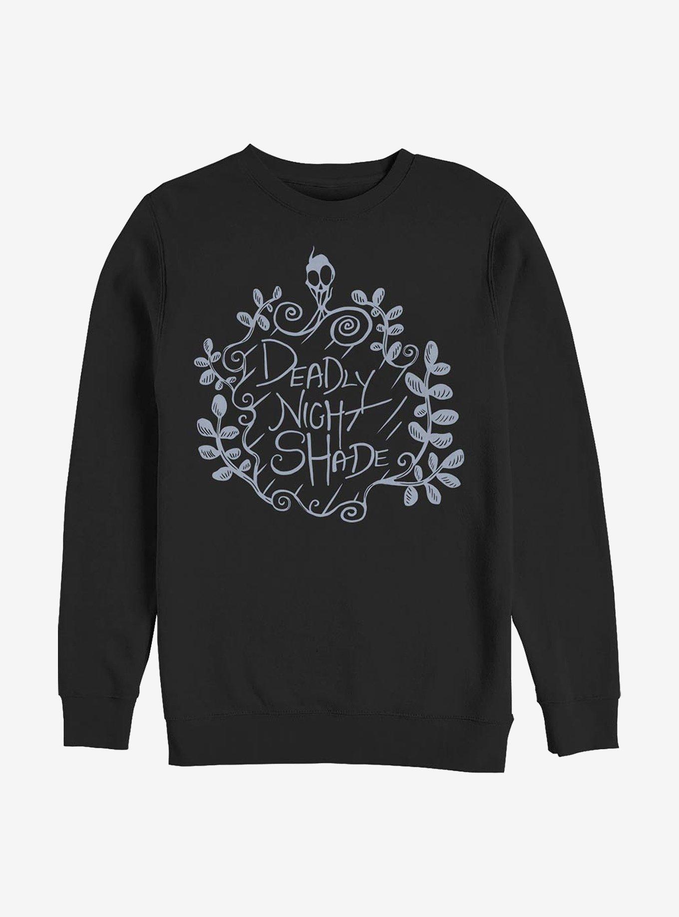 Disney Nightmare Before Christmas Deadly Night Shade Sweatshirt, , hi-res