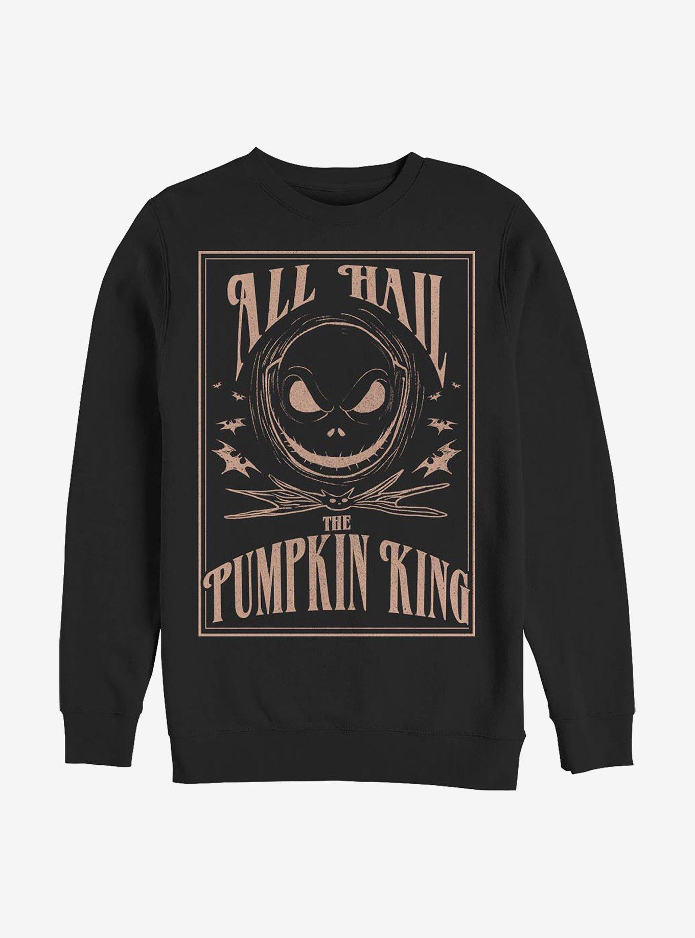 Disney Nightmare Before Christmas Hail The PumpkinKing Sweatshirt, , hi-res