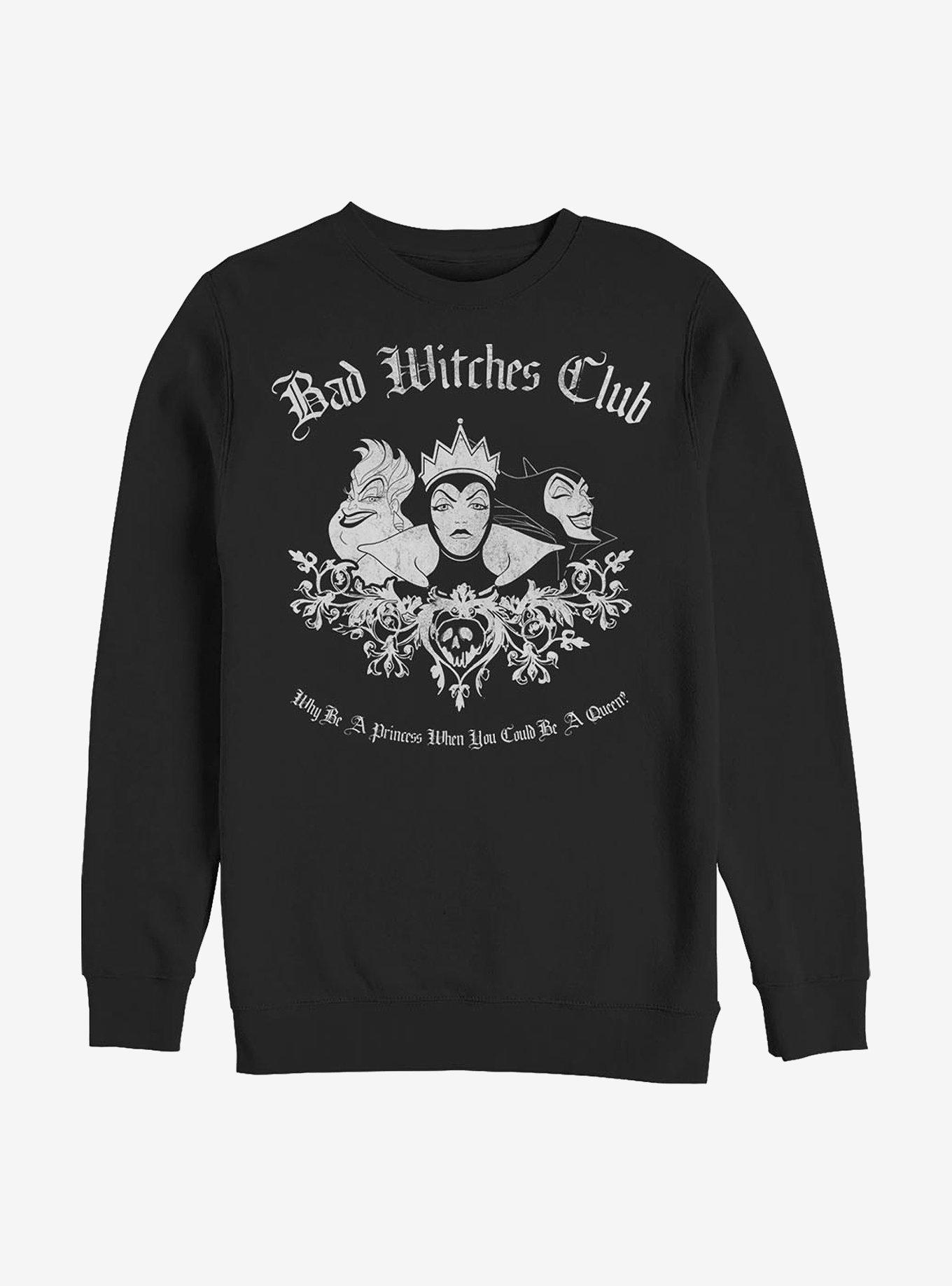 Disney Villains Bad Witch Club Sweatshirt, BLACK, hi-res