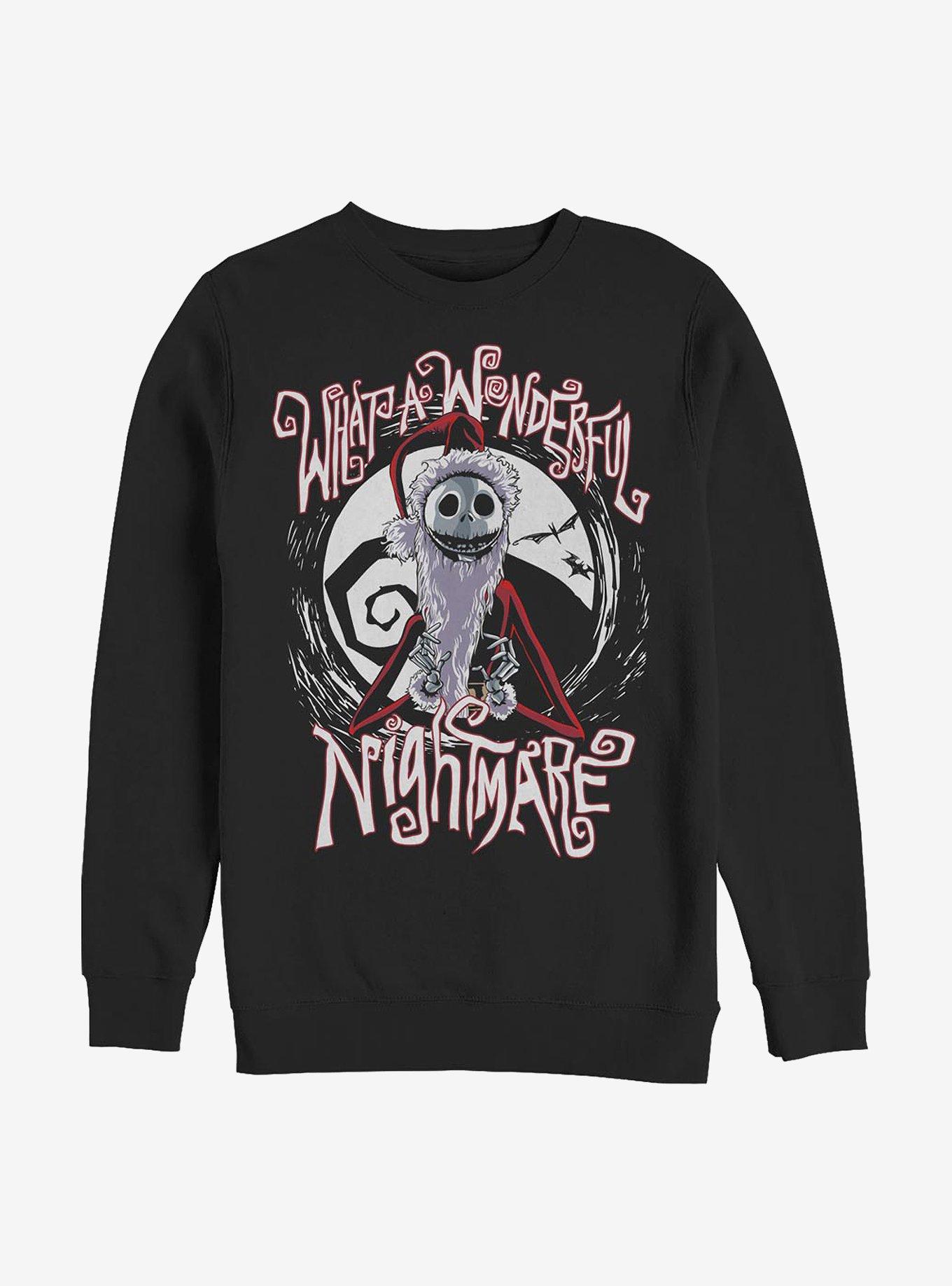 Disney Nightmare Before Christmas Santa Jack Sweatshirt, BLACK, hi-res