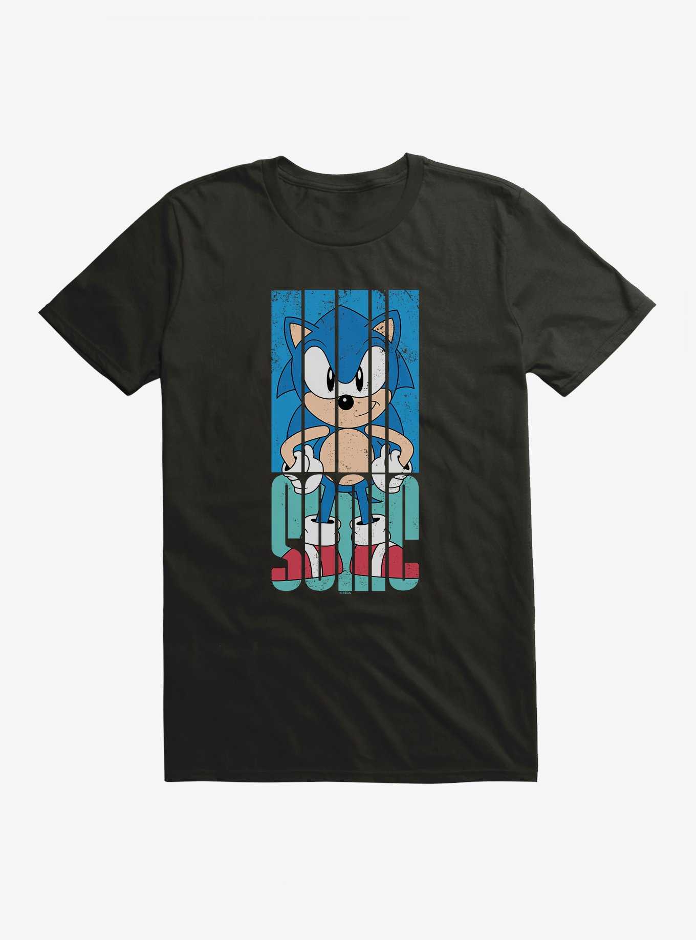 Sonic The Hedgehog Font Pose T-Shirt, , hi-res