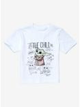 Star Wars The Mandalorian The Child Sketch Toddler T-Shirt - BoxLunch Exclusive, WHITE, hi-res