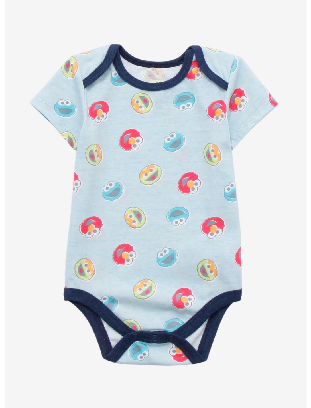 Sesame Street Monsters Infant One-Piece - BoxLunch Exclusive, LIGHT BLUE, hi-res