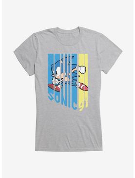 Sonic The Hedgehog Sonic Speed Color Girls T-Shirt, HEATHER, hi-res