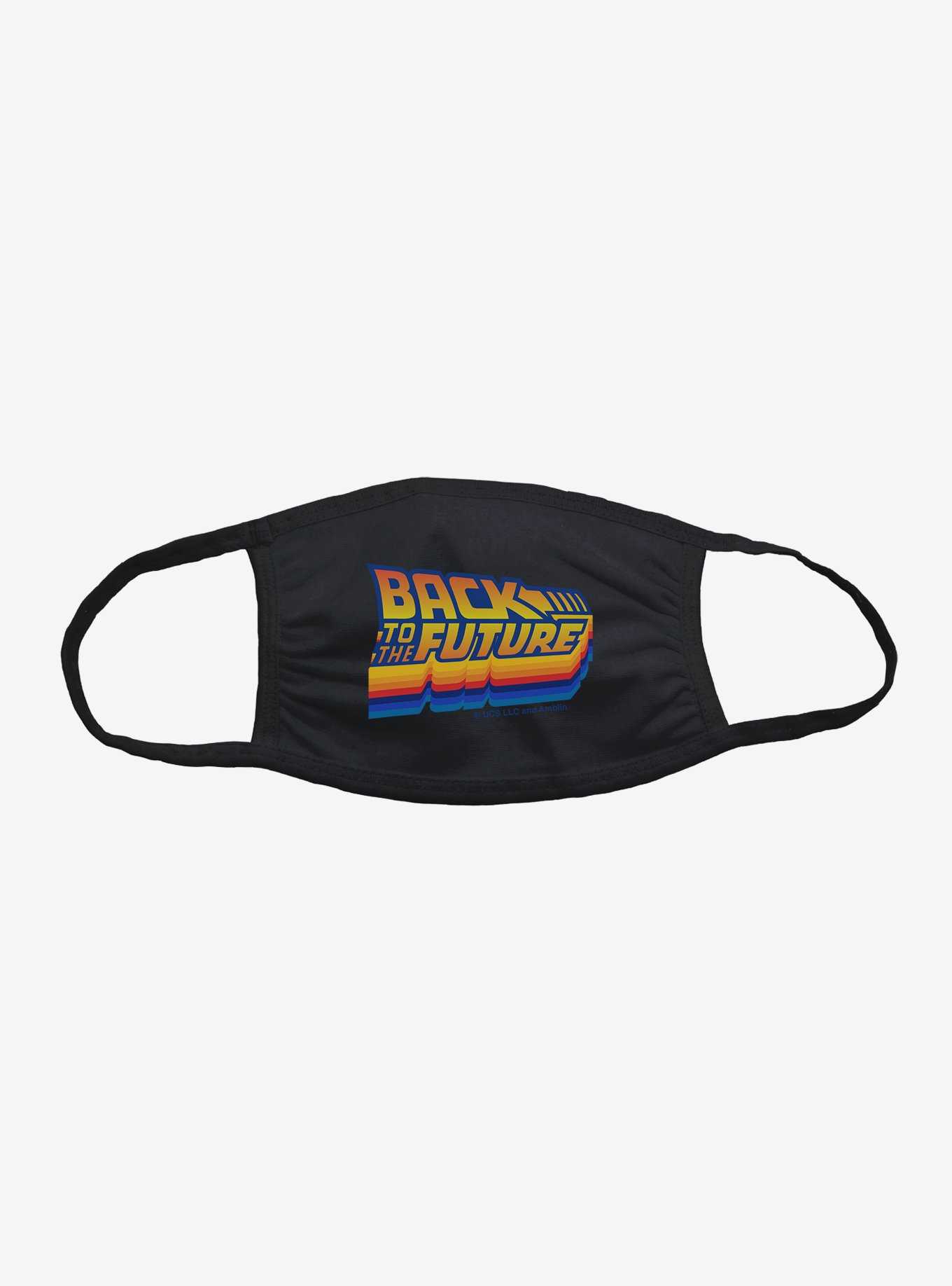 Back To The Future Neon Script Face Mask, , hi-res