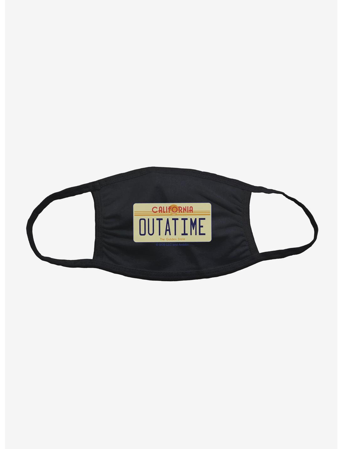 Back To The Future OUTATIME License Face Mask, , hi-res