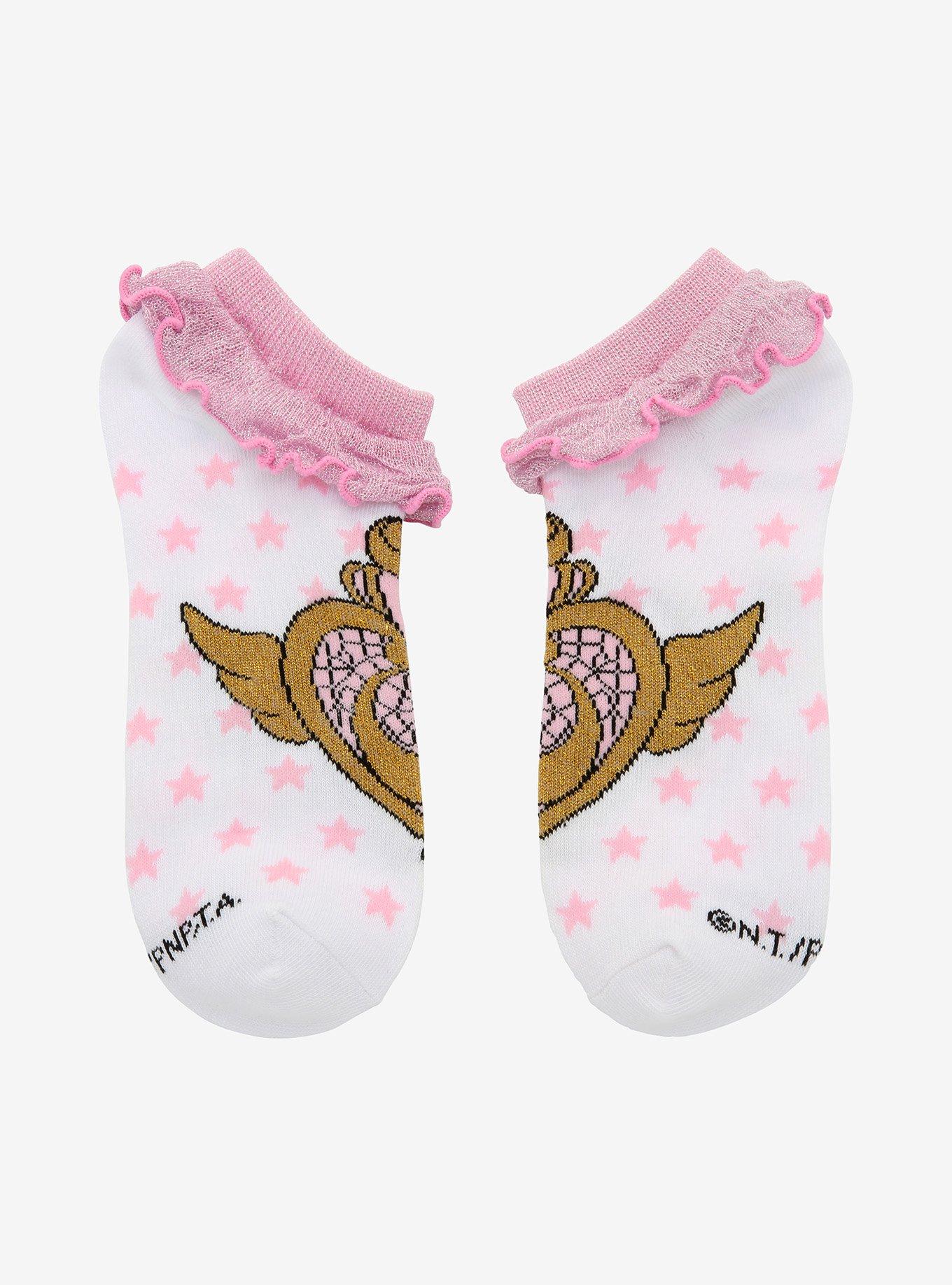 Sailor Moon Crisis Compact Ruffle No-Show Socks, , hi-res