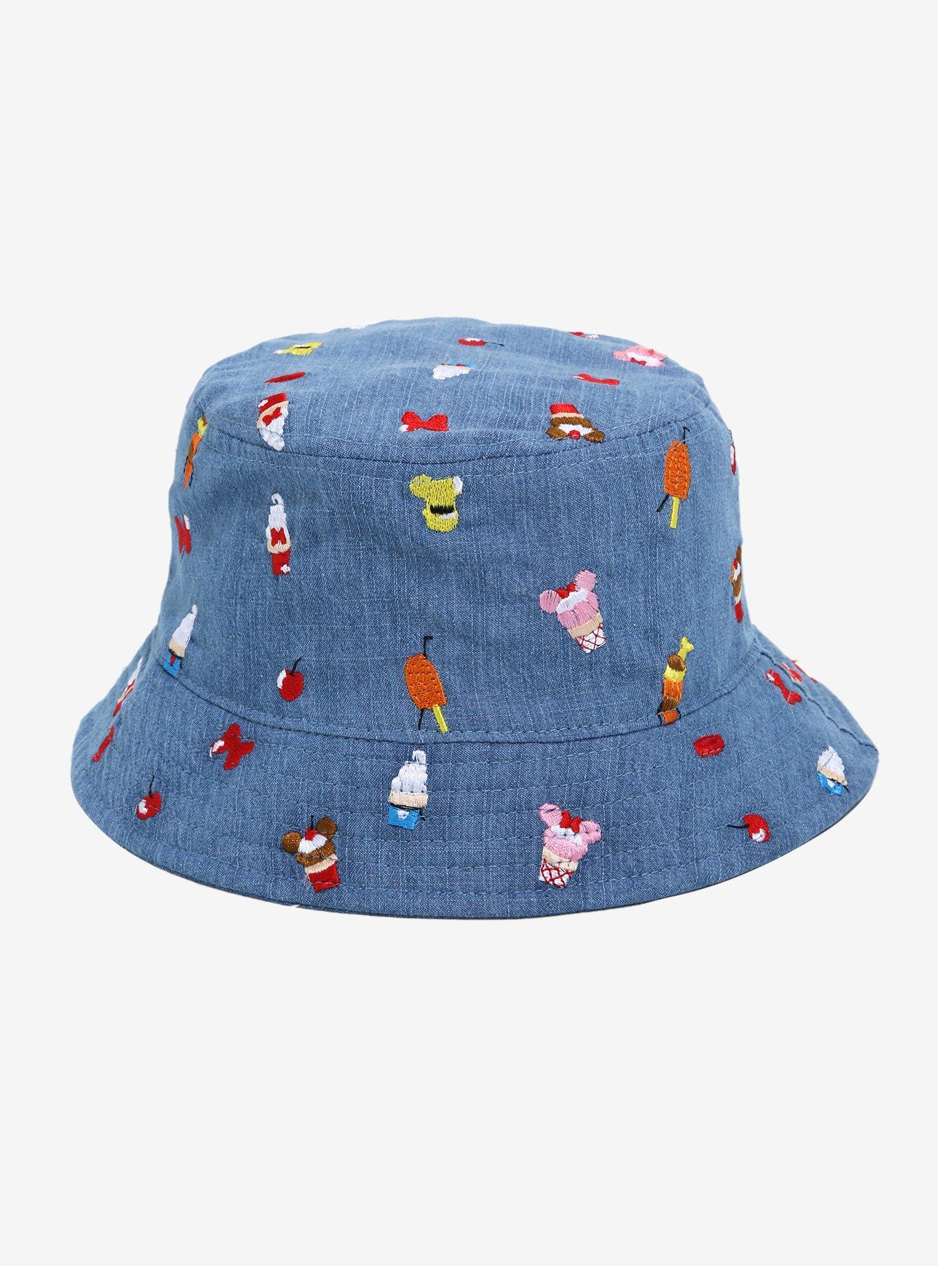 Disney Ice Creams Embroidered Denim Bucket Hat, , hi-res