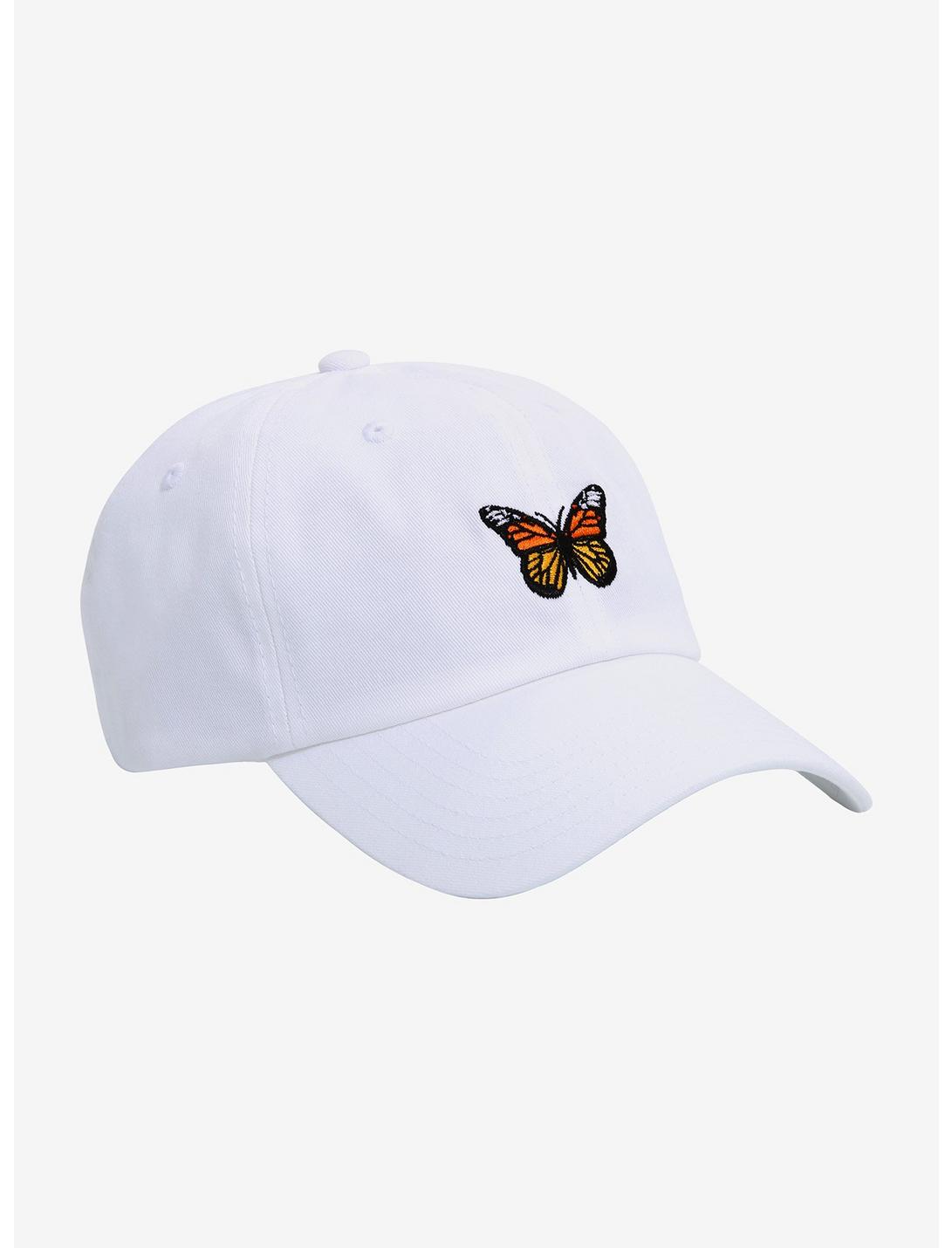 Embroidered Butterfly Dad Cap, , hi-res