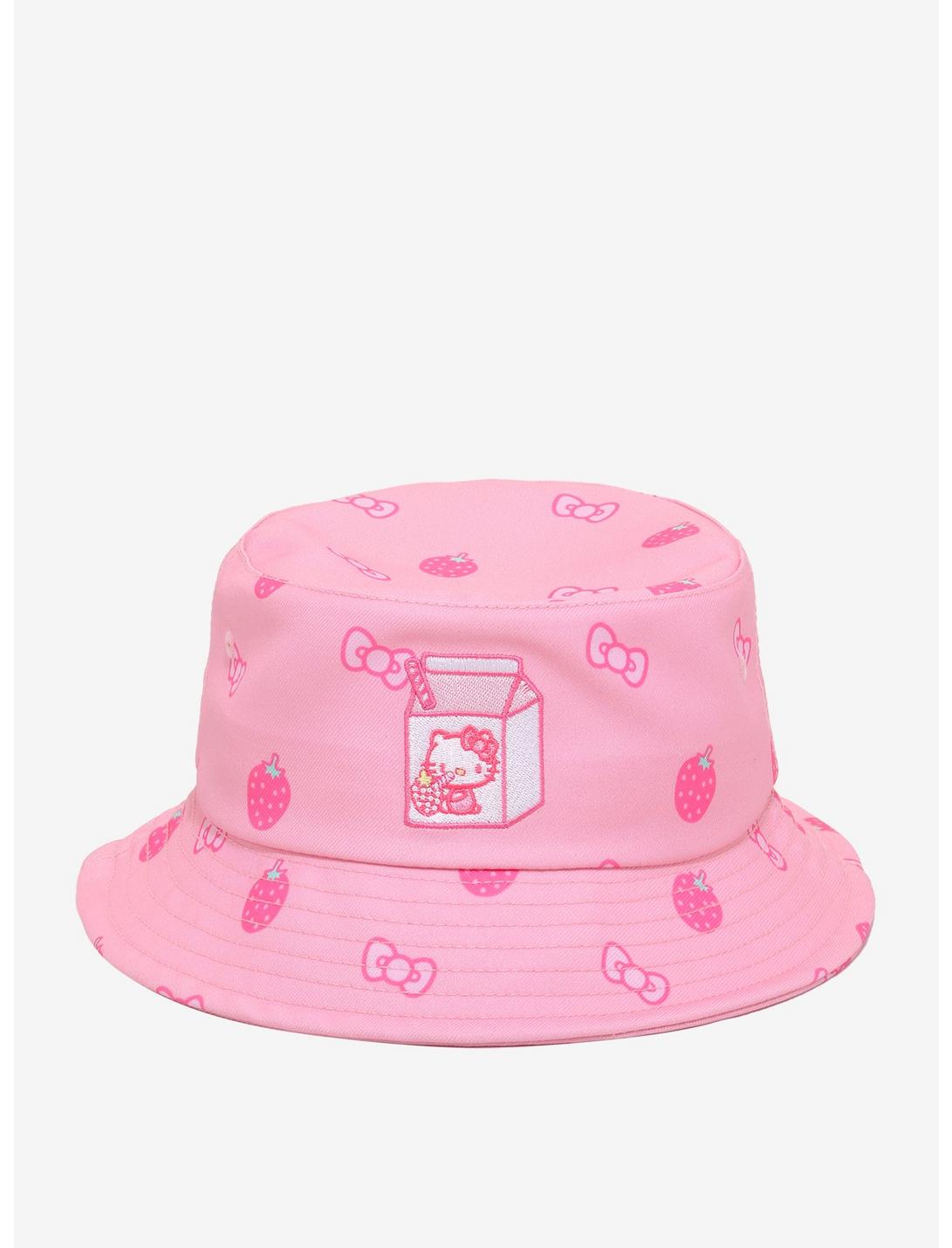 Hello Kitty Strawberries & Bows Bucket Hat, , hi-res