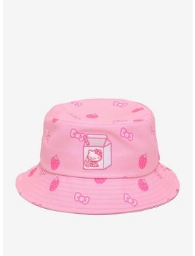 Plus Size Hello Kitty Strawberries & Bows Bucket Hat, , hi-res