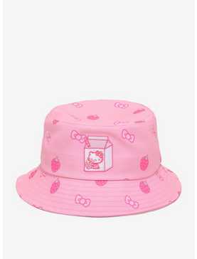 Hello Kitty Strawberries & Bows Bucket Hat, , hi-res
