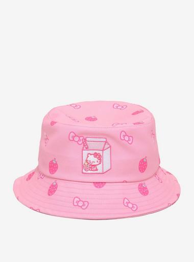 Hello Kitty Strawberries & Bows Bucket Hat | Hot Topic display picture 3