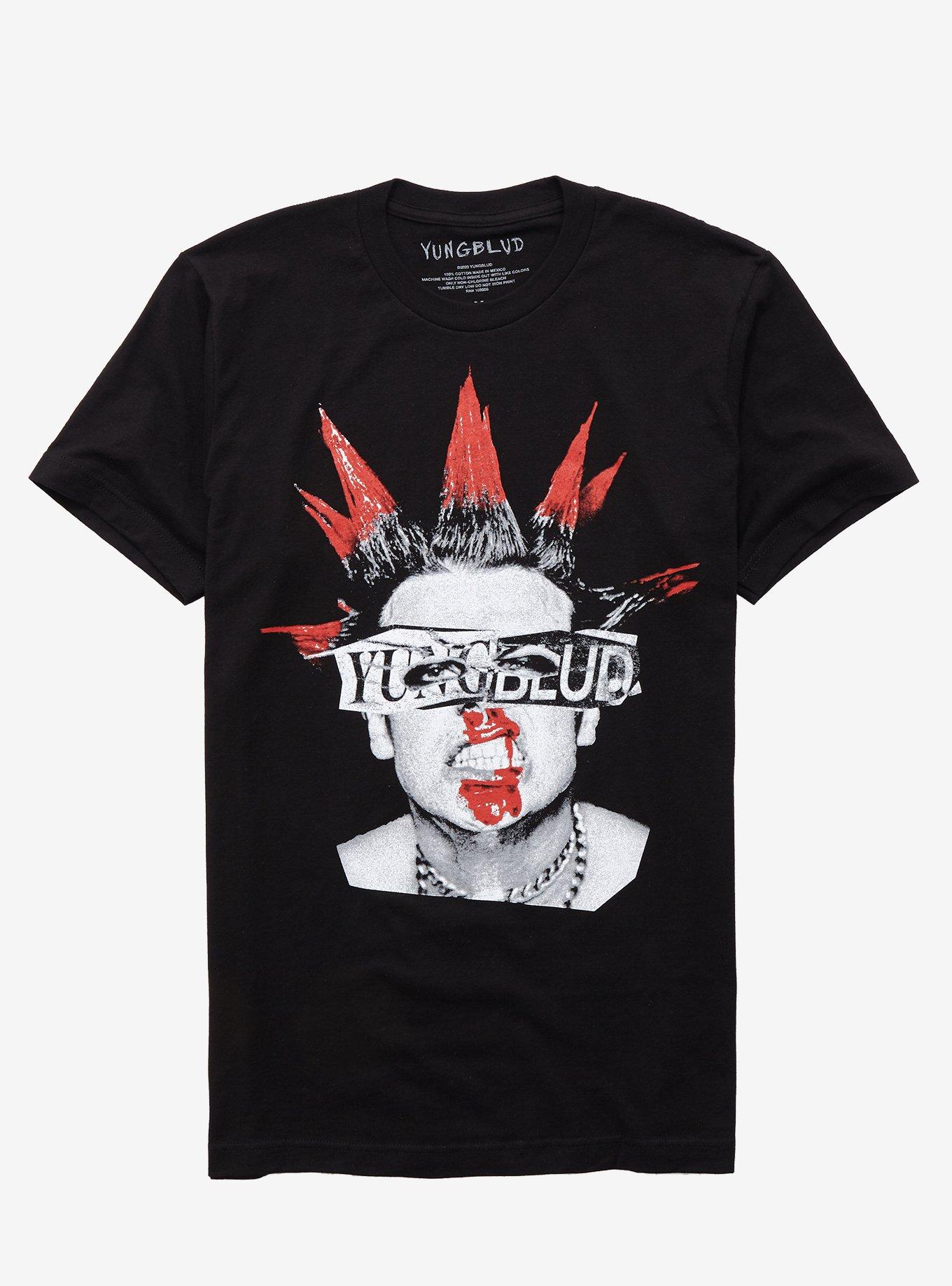 Yungblud Strawberry Lipstick T-Shirt, BLACK, hi-res