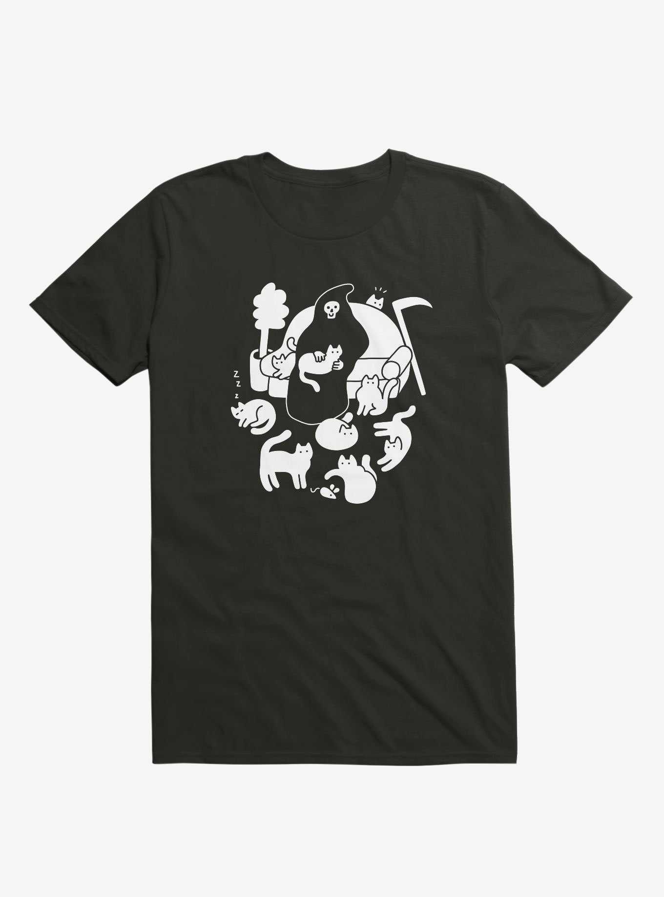 9 Lives Cat Reaper Black T-Shirt, , hi-res
