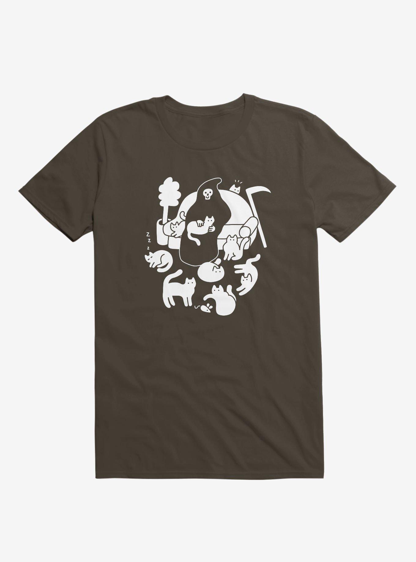 9 Lives Cat Reaper Brown T-Shirt, BROWN, hi-res