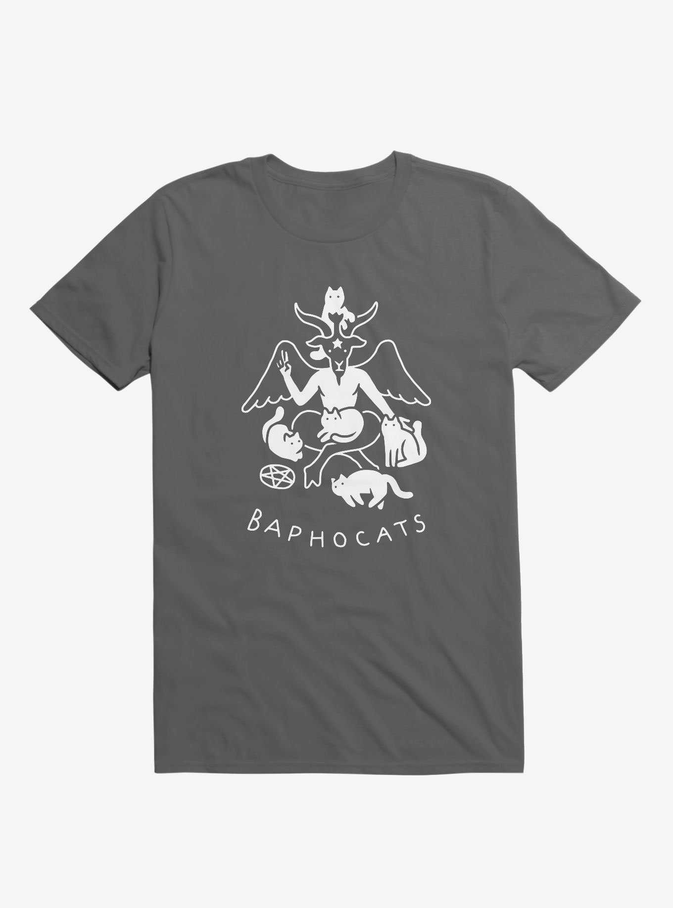 Baphocats Baphomet Cats Asphalt Grey T-Shirt, , hi-res