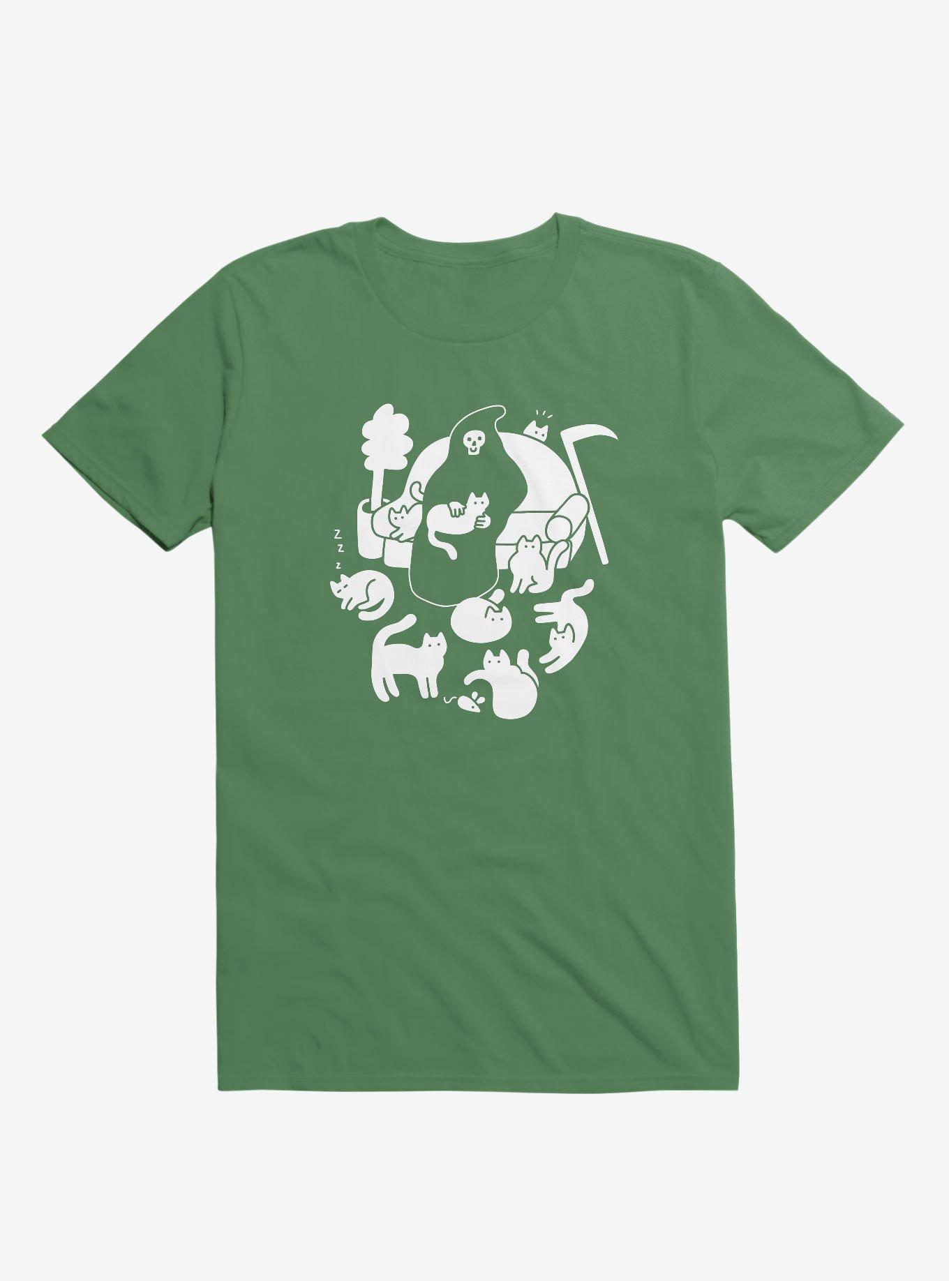 9 Lives Cat Reaper Kelly Green T-Shirt, KELLY GREEN, hi-res