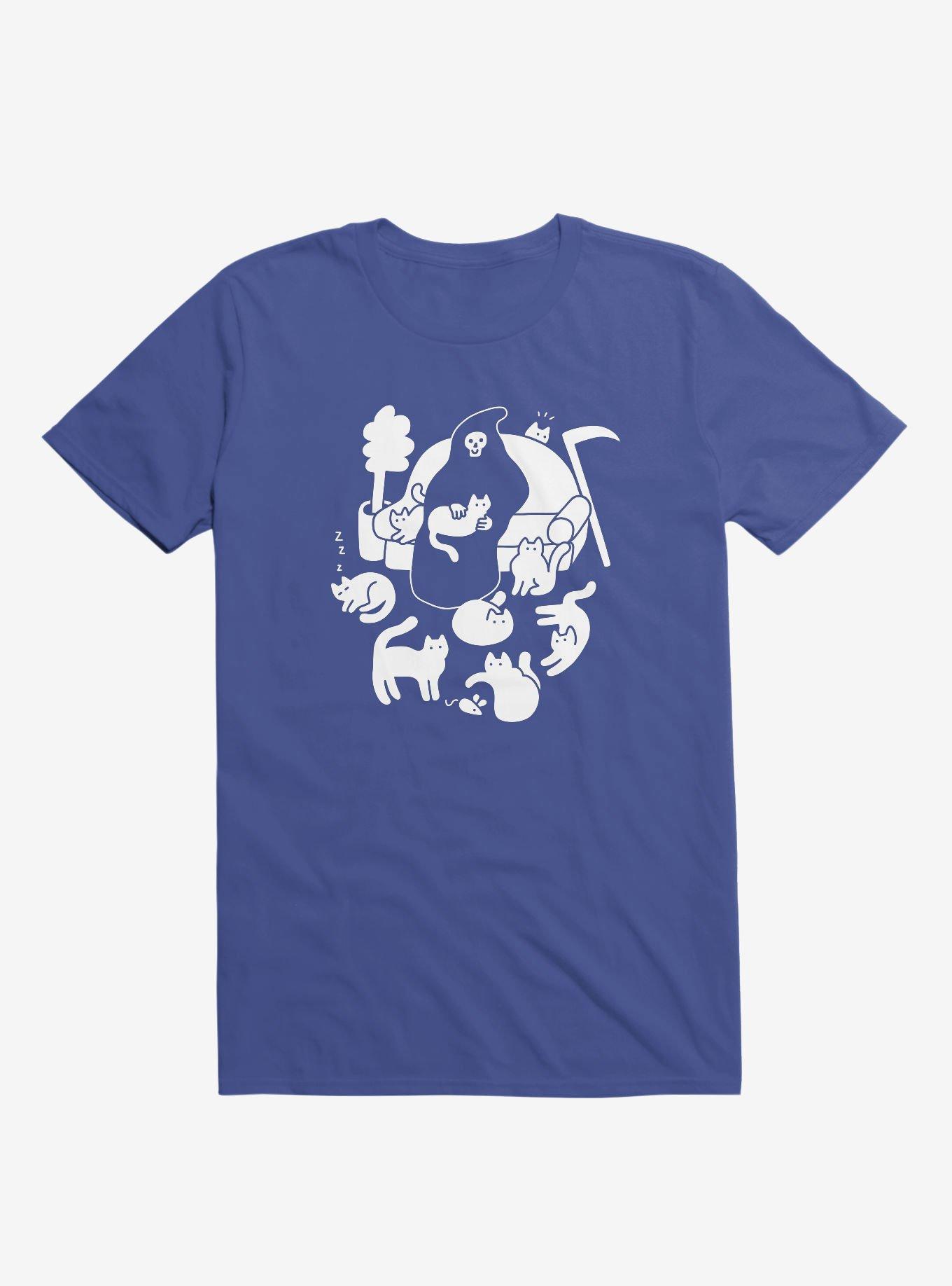 9 Lives Cat Reaper Royal Blue T-Shirt, ROYAL, hi-res