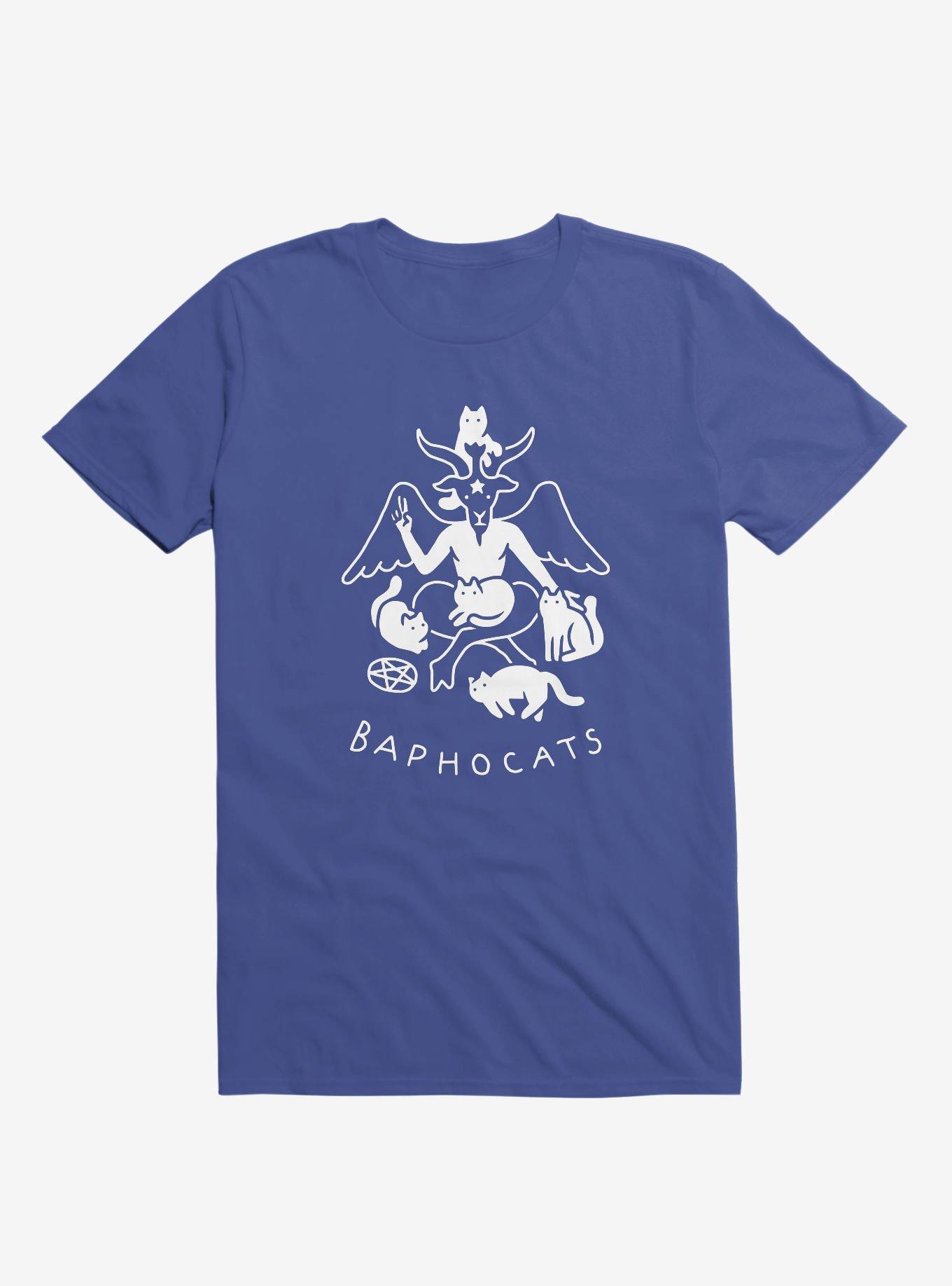 Baphocats Baphomet Cats Royal Blue T-Shirt