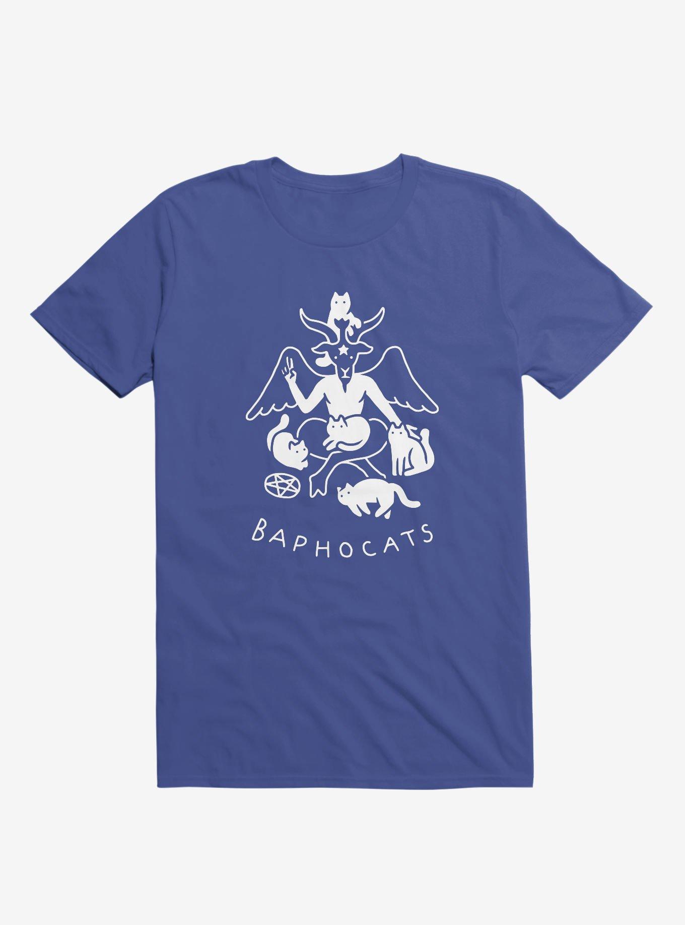 Baphocats Baphomet Cats Royal Blue T-Shirt, ROYAL, hi-res