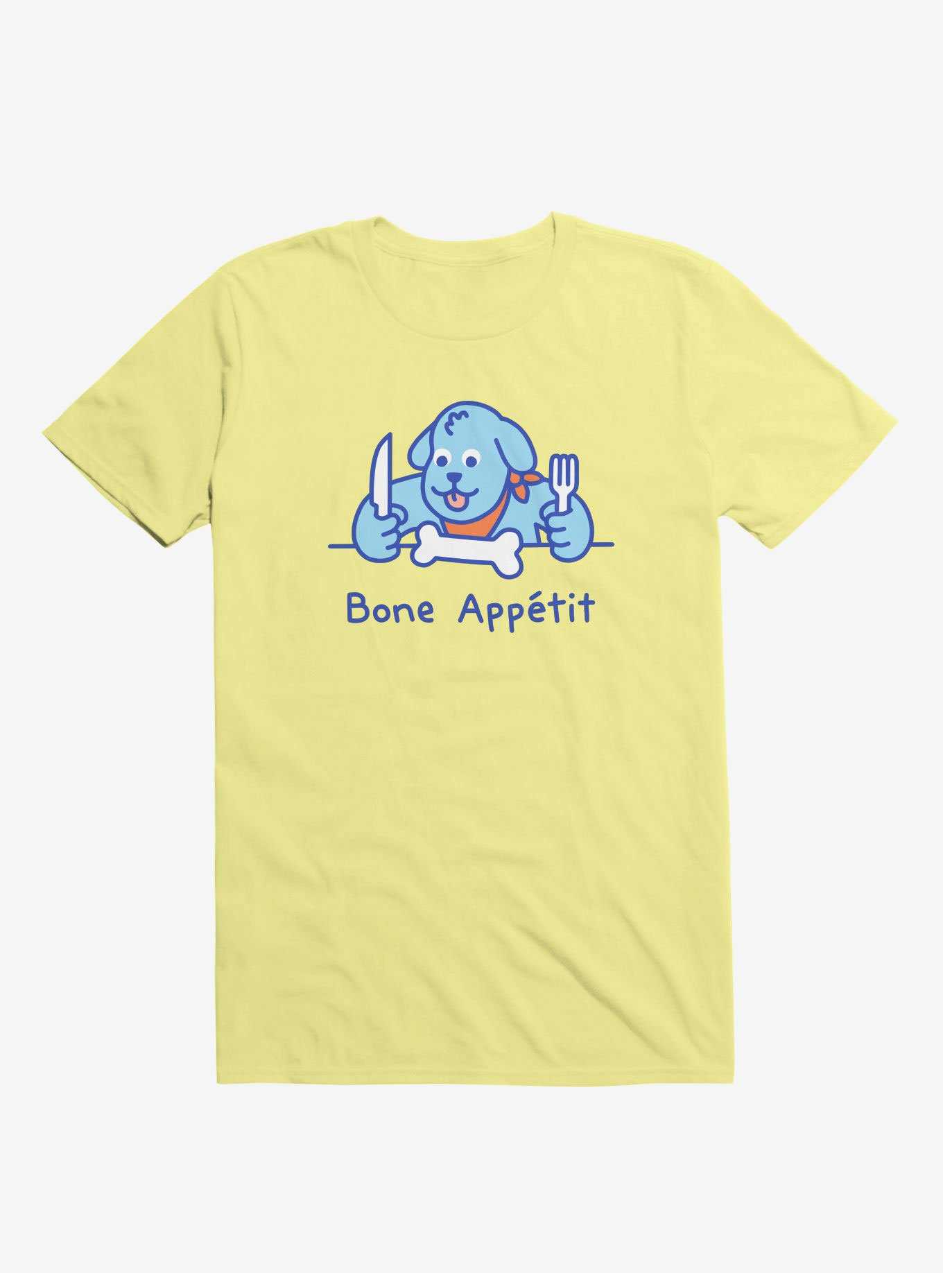 Bone Appetit Dog Yellow T-Shirt, , hi-res