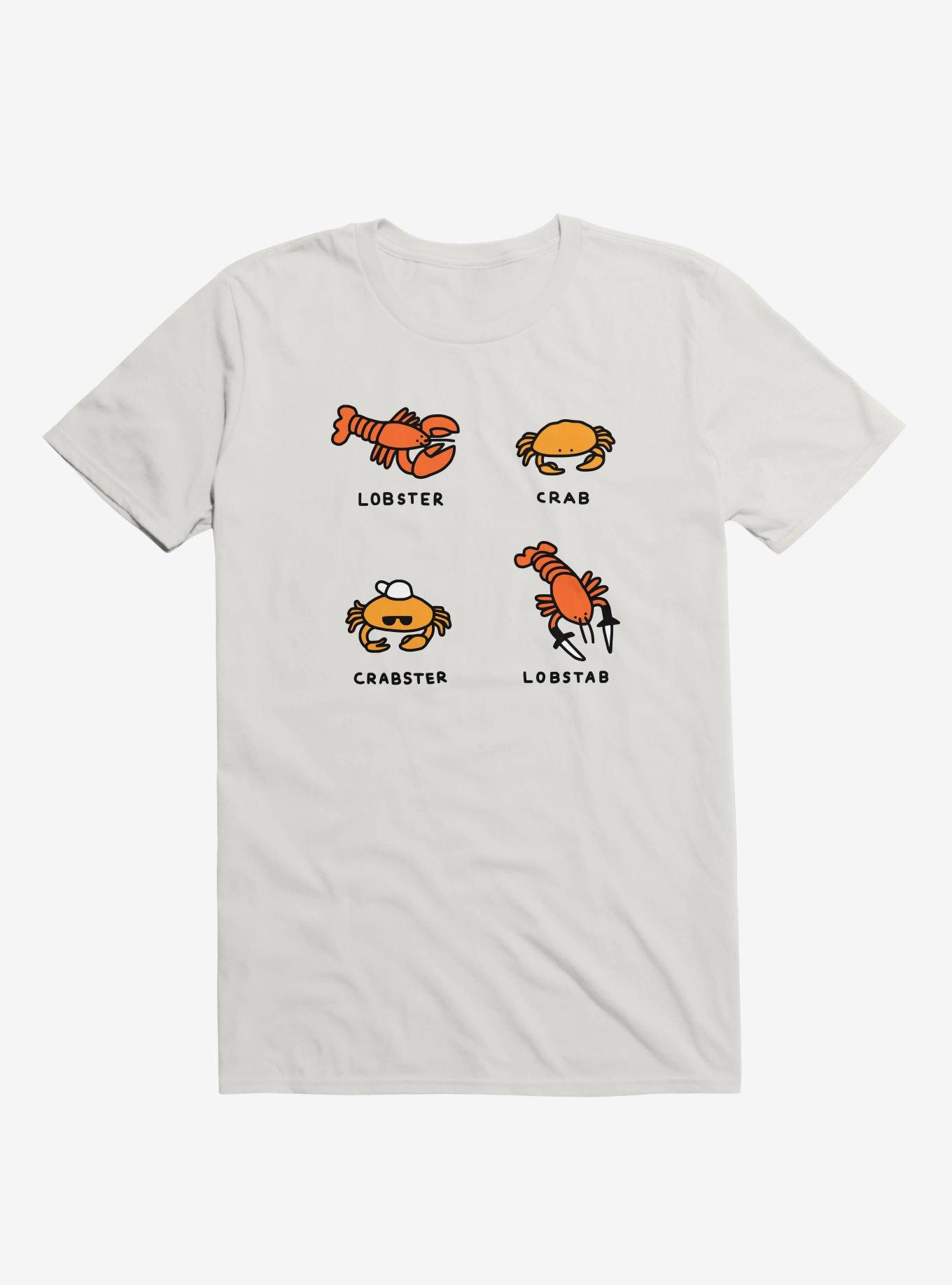 Lobster + Crab White T-Shirt