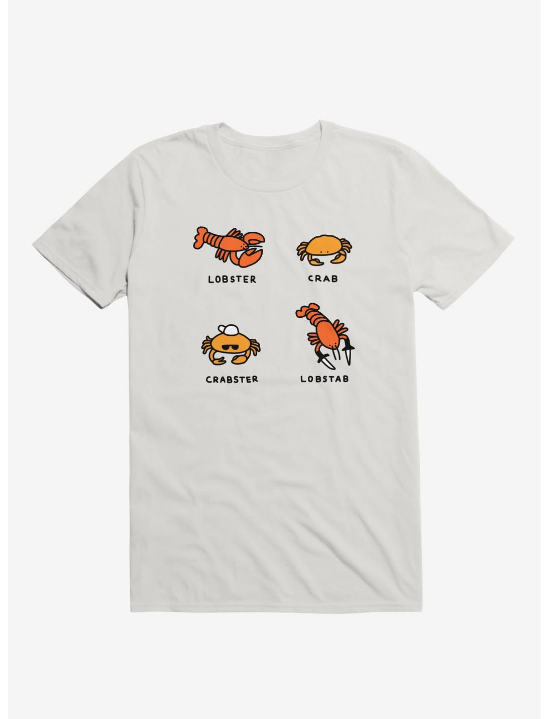 Lobster + Crab White T-Shirt, WHITE, hi-res